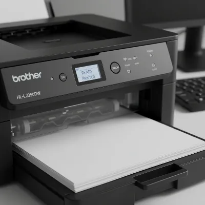 Brother HL-L2350DW paper tray and duplex mechanism